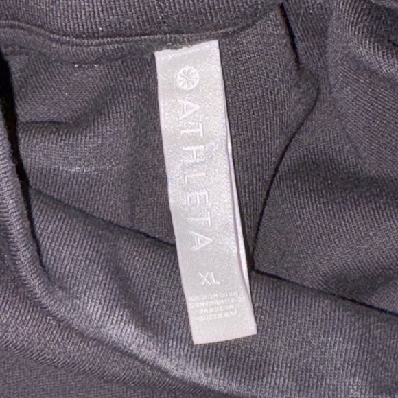Athleta 24/7 Funnel Neck Sweatshirt Size Women’s XL Black - Picture 3 of 9